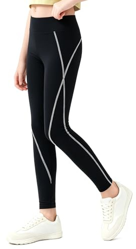 Baogaier Sport Leggings pour Filles Protection Solaire UPF 60 pour 5-14 Ans | Respirant, Léger, Extensible Pantalons, pour Danse Fitness Course Gymnastique, Enfants Extérieur Décontracté Vêtements, Doux