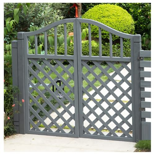 Solid Wood Picket Fence Gate for Patio, Lawn, Deck, and Garden - Durable Construction