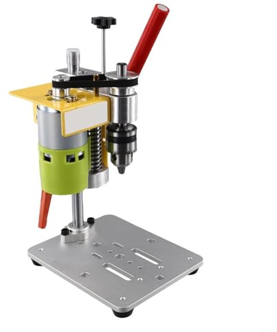 Drill Press with 795 DC Motor, Portable Benchtop Milling Machine, B10 Chuck 0.8-6mm, 7000RPM for Wood Plastic Aluminum DIY CNC Projects