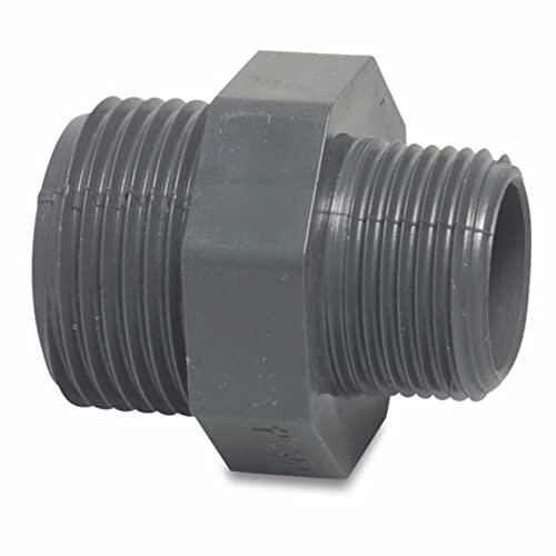 PVC Reduzierdoppelnippel G 2 x 1 1/2 Zoll