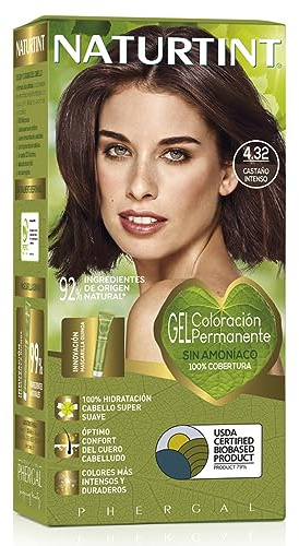 Naturtint | Haarfarbe Oohne Ammoniak | 4.32 Intensiv Kastanien | Hoher Anteil an natürlichen Inhaltsstoffen | 170 ml