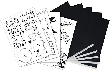 Rayher 67291000 5x DIN A4 Transferpapier mit Vorlagen Lifestyle, zum Übertragen von Motiven