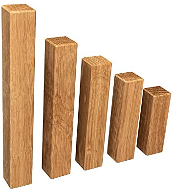 REESE | Universal Fussleisten Eckklotz Eckblock Ecke Eckturm | Eiche GEÖLT | PREMIUM (mit Fase), 155 mm / 40 Stück)