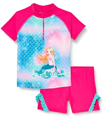 Playshoes zweiteilig Schwimmshirt Badeshorts Badebekleidung Unisex Kinder,Meerjungfrau,98-104