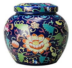 Tarro de cerámica de estilo japonés para té tradicional de cerámica sellada – Esmalte A45