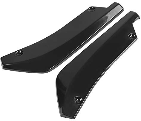 KIMISS 1 paio di Splitter per labbro del paraurti posteriore in plastica ABS alette per labbra spoiler diffusore Canard per paraurti posteriore modificato per auto universale