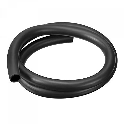 sourcing map 1/2 x 5/8 3.3ft Black Rubber Lubricant Tubing Oil Resistant Plastic Tubing for Oil Hose, Water Tube Pipe