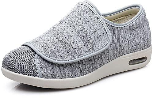 Sneaker Diabetici Donna Uomo,Scarpe per Diabetici Adulto Scarpe Ortopediche Plantare Estraibile Scarpa Ortopedica Scarpa da Riabilitazione EU 44(27cm/10.6in)