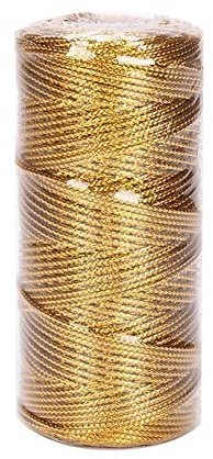 100m Gold Silver Rope String Macrame Cord Rope Ribbon Crafts For Sewing C3x8 Thread Twisted Decoration Twine Textile