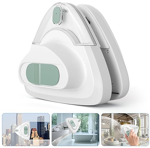 Do-Electr Water-Filled Magnetischer Fensterreiniger Doppelseitiger Fensterreiniger 3 Dateien Glaswischer für Fenster von 5-30 mm