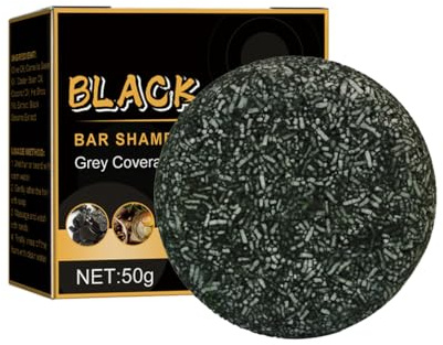 Savon Noir, Shampoing Pour Cheveux Gris, Lissant Et Fortifiant Pour Cheveux, Savon Pour Cheve Foncés Et épais, Shampoing Pour Foncés Pour Hommes Et Femmes (2PCS)