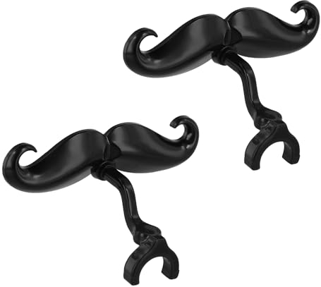 2 Clip-On-Schnurrbärte für Trompete und Posaune, perfektes Zubehör für alle Trompetengriff-Mundstücke für junge Musiker inklusive Schutzhülle