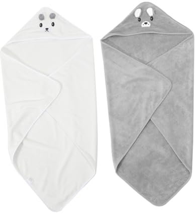 TOYANDONA 2stücke Badetuch Mit Kapuze Ultraweiches Kapuzentuch Für Junge Mädchen Handtuch Für Badewanne Für Neugeborene Geburtstag Babyshower Weihnachten
