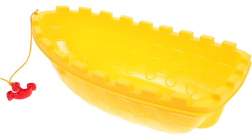 FELTECHELECTR Kinderspielzeugboot Badespielzeug Pool-Boot-Spielzeug Spielzeugboot Für Pool Spielzeugboote Für Den Pool Badeboote Stapelbares Badeboot-Spielzeug Bootsspielzeug Yellow Plastik