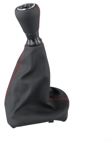 HpLive Cubierta para palanca de cambios de coche de 5 marchas, para 207 307 406 C3 para C4 C5, accesorios de transmisión de coche (línea roja)