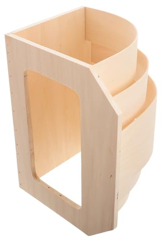 FONDOTIN Paralume per Lampada Sauna in Legno Angolare Accessorio Decorativo Facile da Installare Resistente e Stabile per Sauna Casa e Hotel