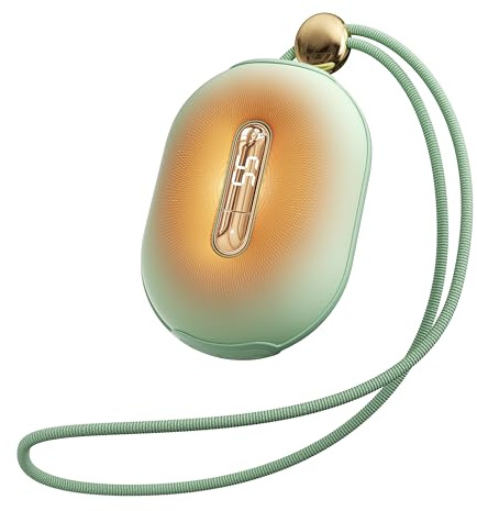 SP Handwärmer Elektrisch 2-in-1 USB-C, 9000mAh, Beidseitige Heizung, 3 Stufen 40-55°C, 13h Wärme, LED-Anzeige, Wiederverwendbar, Outdoor Ski Pendeln, Taschenwärmer Geschenk für Männer Frauen