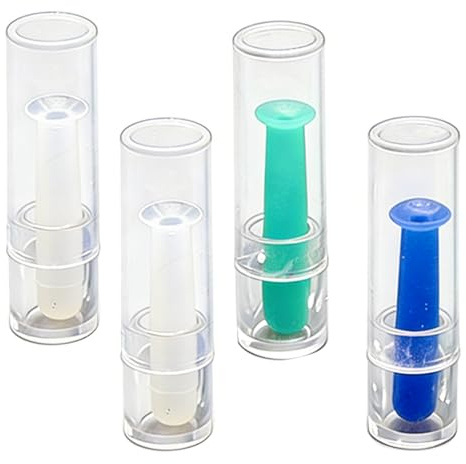 MKEAWWU Applicatore Lenti A Contatto, 4 Ventose Per Lenti, 1 Verde, 1 Blu, 2 Trasparenti, Lunghezza 2,8Cm