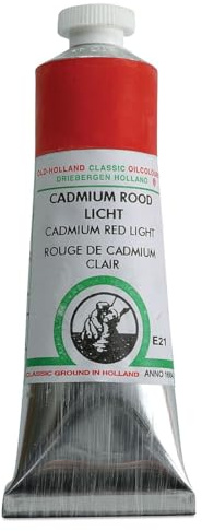 Old Holland Ölfarbe – Klassische Farben 40 MLS – 164 Künstlerfarben E21 Cadmium Red Light