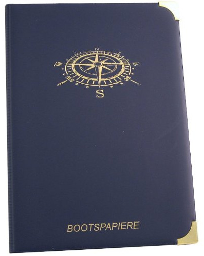 Kapitänsetui Reliefprägung Kompass