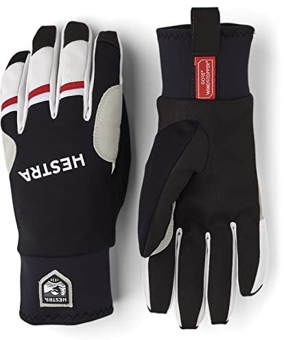 HESTRA Windstopper Race Tracker Schwarz, Gore-Tex Fingerhandschuh, Größe 8 - Farbe Black