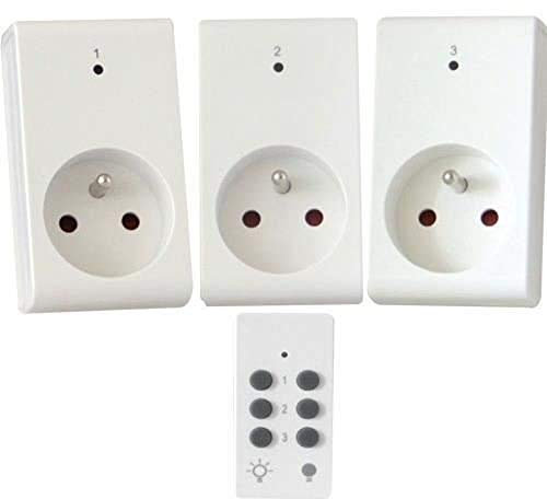 Dio Kit de 3 enchufes con mando a distancia