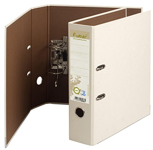 Exacompta Lever Arch File Prem'Touch Forever Ivory Spine 80 mm A4 Maxi