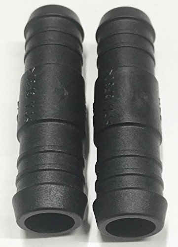 2x 18mm Straight Plastic Barbed Connector Pipe Hose Joiner Tubing Air Fuel Water