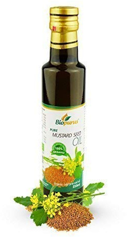 Certified Organic Cold Pressed Mustard Seed Oil 250 ml Biopurus