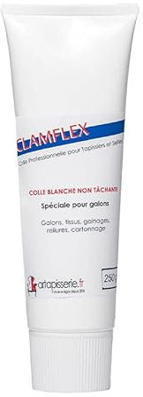 Colle blanche pour tissus - Spéciale gâlons non tâchante - 250g