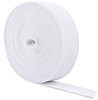 5 mètres blanc 4cm de large polyester cordon élastique plat tressé bande de caoutchouc fil extensible tricoté bobine élastique vêtements faisant des accessoires pour vêtements DIY artisanat