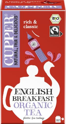 Cupper Schwarztee English Breakfast Tea (20 Beutel) - Bio 8er Pack