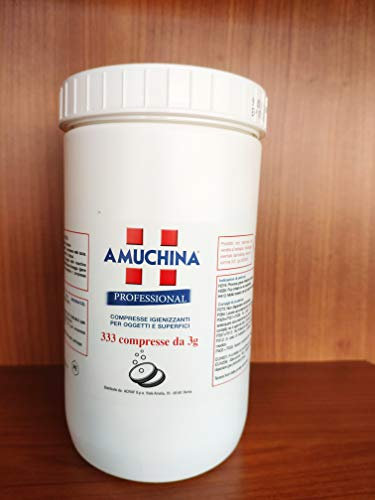 AMUCHINA Compresse Disinfettanti Effervescenti Solubili in Acqua, 333 pezzi da 3 g, 999 g