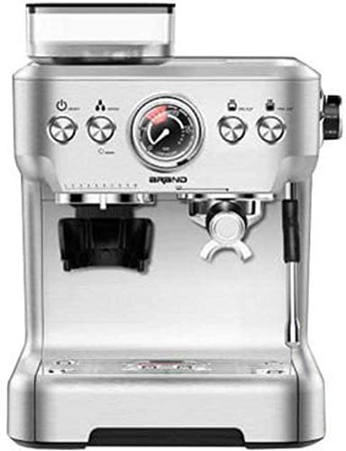 Trisa Barista Plus Siebträgermaschine mit Mahlwerk, 20 Bar Espressomaschine & Dualboiler, 2,7L Wassertank, Kaffeemaschine mit Milchaufschäumer & Manometer Silber