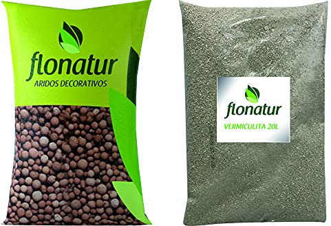 flonatur ARL+Ver Arlita 20 L + Vermiculita, Marrón