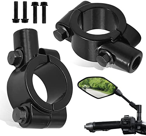 2 Pieces Universal Handlebar Mirror Holder, 7/8 Inches Motorcycle Rear View Mirror Bracket,Handlebar Mount for Motorrad Fahrrad Elektroauto (M10 bis M10)