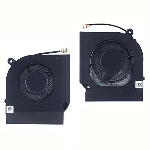 Fleshy Leaf CPU + GPU Cooling Fan Replacement for Acer Predator AN515-55 | AN515-44 AN515-56 AN515-57 AN515-45 AN517-41 AN517-52 AN517-53 AN517-54 N20C1 AN715-52 Series DC5V 0.5A FMAQ FML9