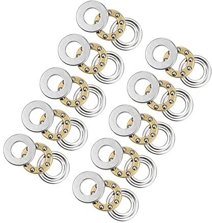 QUARKZMAN 10 Stück Miniatur Axial Kugellager 5mm x 10mm x 4mm Chromstahl Ersatz für Aufzüge und Formenbau