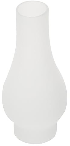 Housoutil Glaslampen-Schornstein-Ersatz Mattierter Petroleumlampenschirm Klarer Kaminglas-Kerzenschirm Hoher Öl- Und Petroleumlampenschornstein Für Vintage-Öllampen 7 cm
