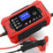 Carica Batteria per Auto, KUKUPOW Caricabatterie Auto 10A/12V Multi Protezioni di Carica Automatico Caricatore Intelligente, Mantenitore Batteria Moto per Caricare e Riparare Batterie al Piombo-Acido