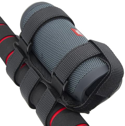 Portable Bike Golf Cart Mount - Adjustable Strap Holder for JBL Flip 6 Charge 5 Series Bluetooth Speaker, Waterproof Mount for Railing or Handlebar of Bicycle, Scooter, UTV