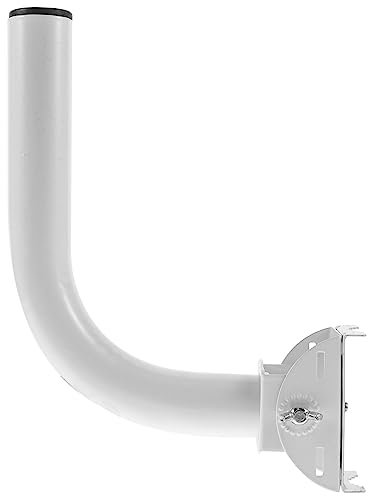 KONTONTY Adjustable Outdoor Antenna Mount Bracket Pole Mount for Wireless Bridge and Installation, Weatherproof Wall-mount Stand Compatible and Directional Antennas, Single Piece