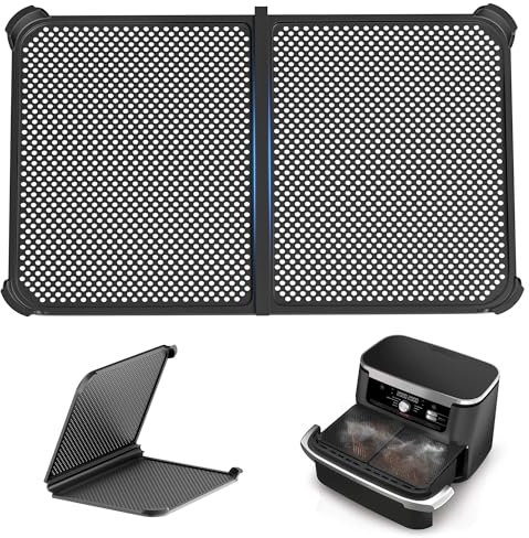 Spritzschutz für Ninja AF500EU, Heißluftfritteuse Zubehör aus Hochwertigem Silikonm, Zusammenklappbar für Einfache Lagerung, Hohe Temperaturbeständigkeit und Leichte Reinigung, Airfryer Zubehör