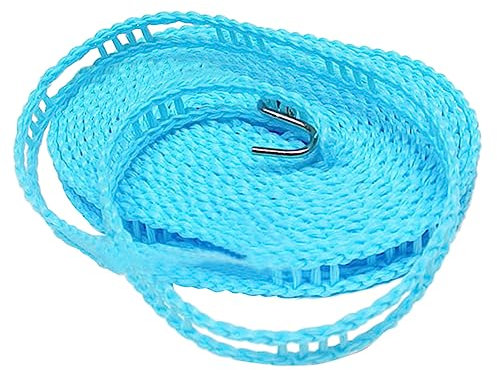 Cabilock 5m Stendibiancheria in Nylon Corda Antivento Per Stendere i Panni Regolabile Anti-scivolo Per Esterno e Campeggio