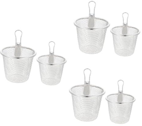 Gatuida 6pièces Panier Filtrant Acier Pour Cuisine Passoire à Nouilles Multifonctionnelle Pour Fondue Chinoise Et Hot Pot Outils De Cuisine
