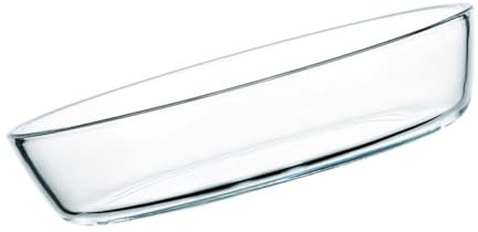 SOLUSTRE Fuente De Horno De Vidrio Plato De Vidrio Para Hornear Para Hornear Frutas y Alimentos Resistente Al Calor Para Microondas
