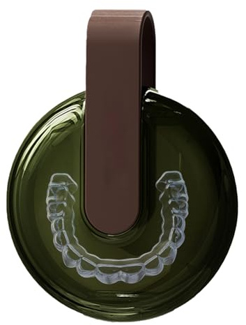 Aligner förvaringsbox - Hållarfodral med snodd för skötsel | behållare med stor kapacitet med tätt förseglat lock, bärbar tydlig design för munskydd, affärsresor och hemorganisation