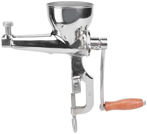 YWBL-WH Manuell Vetegräsjuicer, 304 Rostfritt Stål Handvev Extraktor | Livsmedelsklassat Stål, Bordsklämma Upp Till 2,2 Tum, Extraherar Juice Från Vetegräs, Frukt och grönsaker.