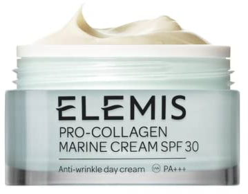 Elemis Marine Pro-Collagen Creme SPF30, Tägliche Anti-Falten Feuchtigkeitspflege, Leichte Gel-Creme für Alle Hauttypen, Sanftheit, Strahlkraft, 50 ml