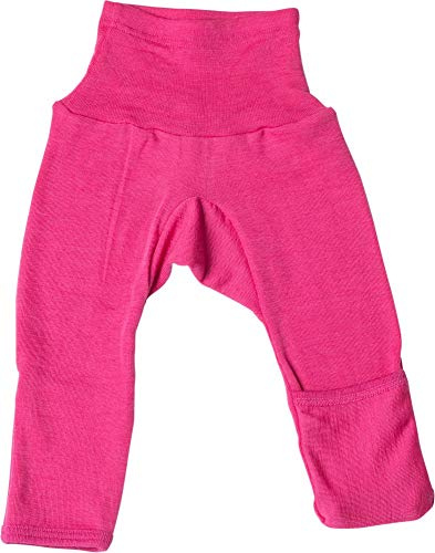 Cosilana Baby Hose lang- mit Kratzschutz am Bein 86/92 Uni PEP-Pink 30
